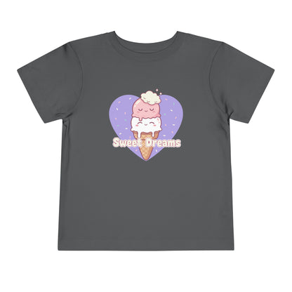 "Sweet Dreams" Toddler Tee — Ice Cream Heart Graphic T-Shirt