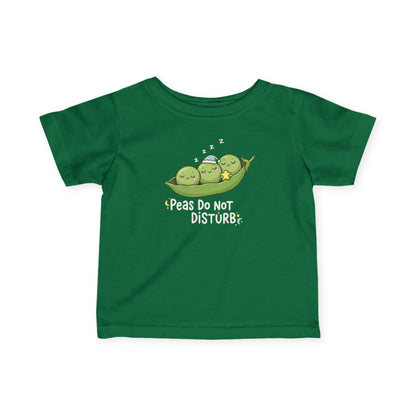 "Peas Do Not Disturb" Infant Tee — Cute Sleeping Peas Baby Shirt