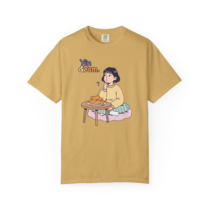 “Yin & Yam” T‑Shirt — Cute Unisex Fun Existential Snack Illustration Tee