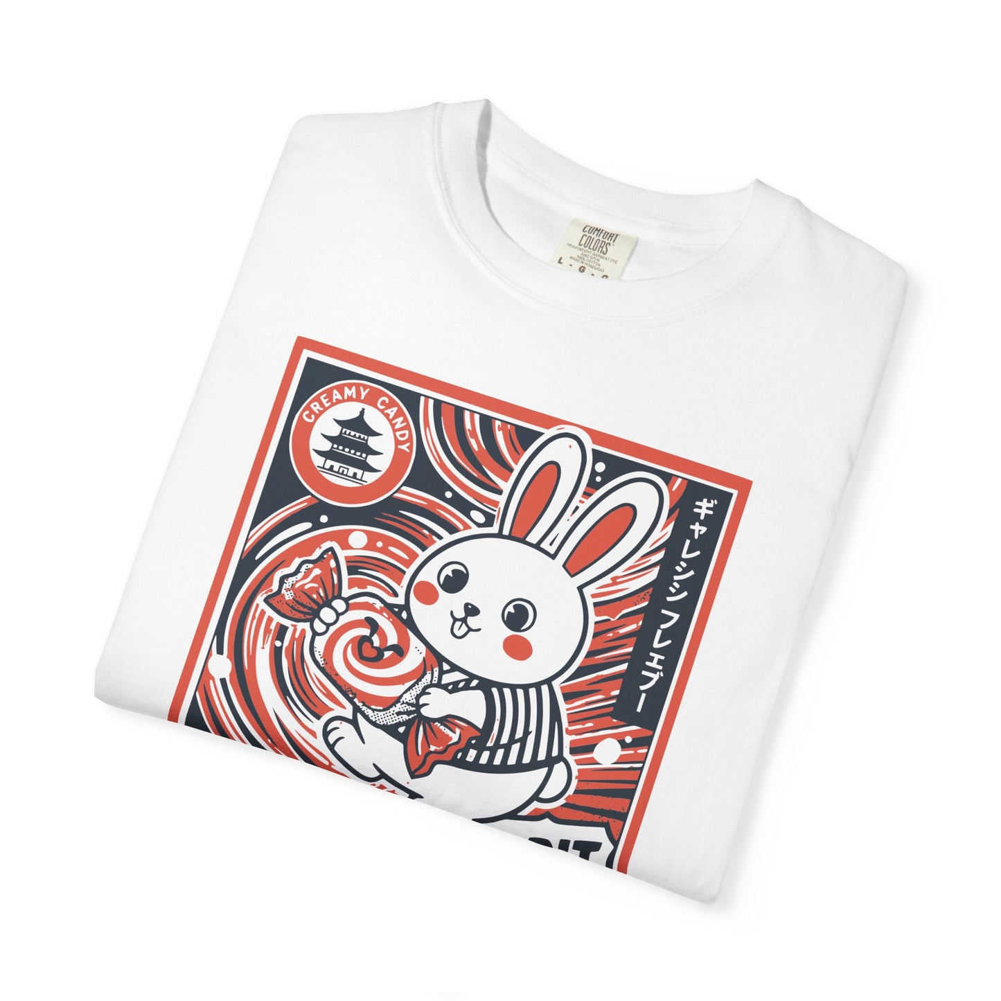 "Galaxy Rabbit" Milk Candy Graphic T-Shirt — Cute Japanese Anime Bunny Tee