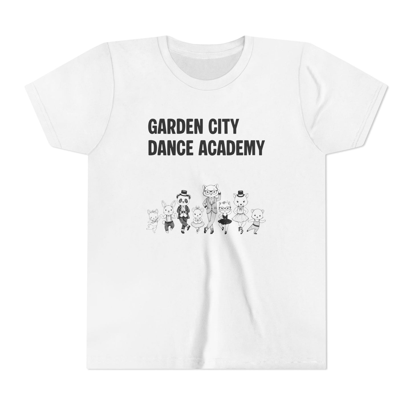 "Garden City Dance Academy" Youth Tee — Kids Dance Club Cartoon Dancers T-Shirt