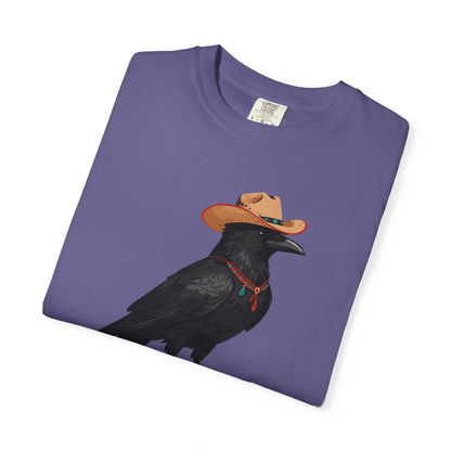 "Cawgirl" Couples Tee  — Western Raven Cowgirl Graphic T‑Shirt