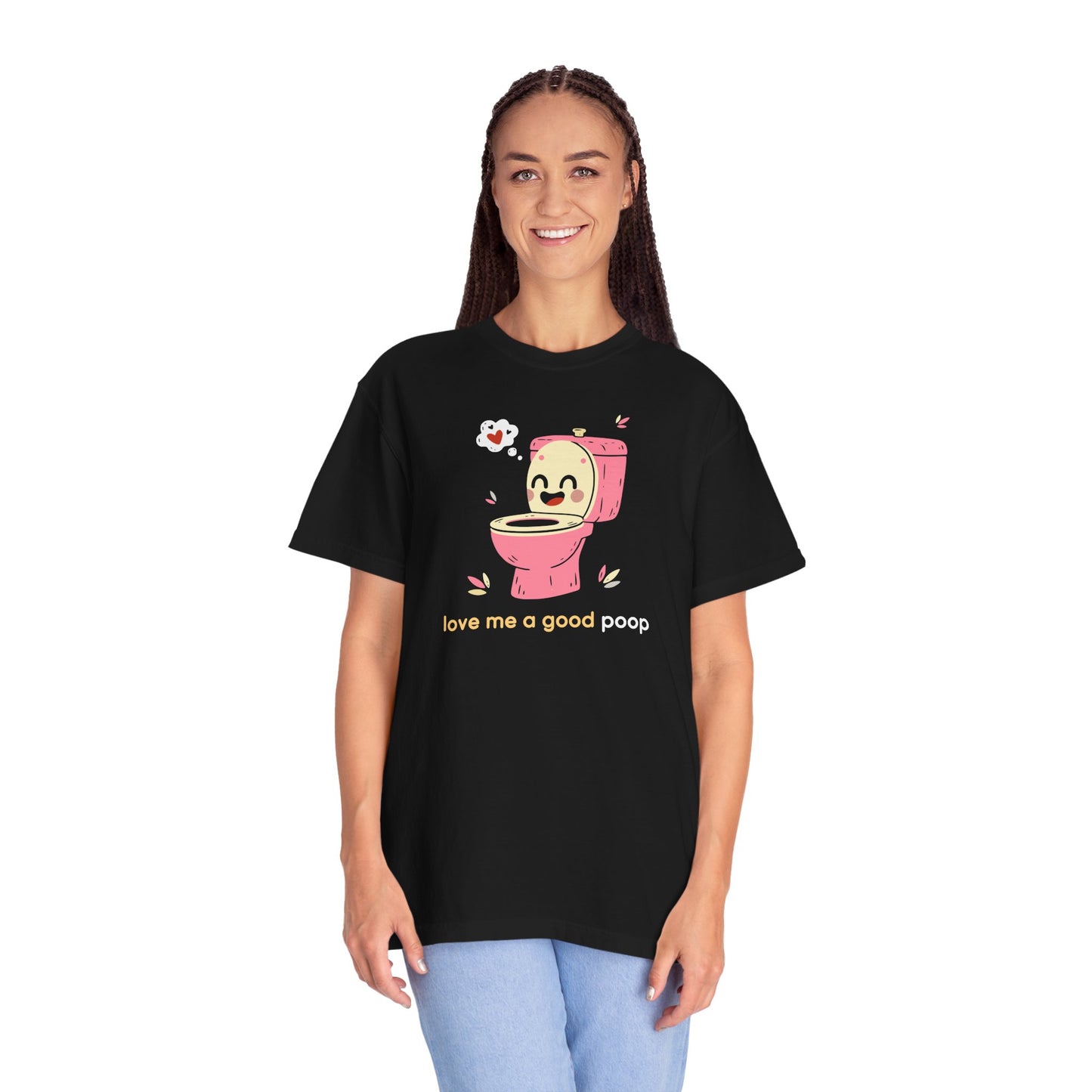"Love Me a Good Poop" Couples Tee - Funny Toilet Bathroom Graphic T-Shirt —