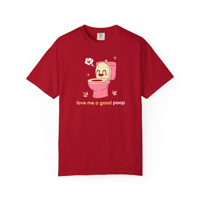 "Love Me a Good Poop" Couples Tee - Funny Toilet Bathroom Graphic T-Shirt —
