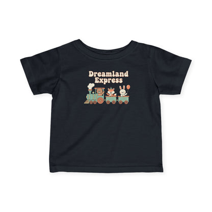 "Dreamland Express" Infant Tee — Cute Train Graphic Baby Shirt