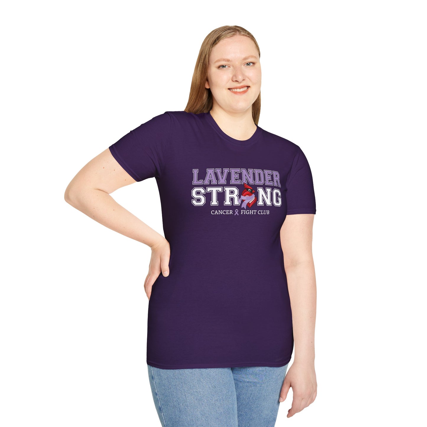 Lavender Strong T‑Shirt – Cancer Fight Club Awareness Tee