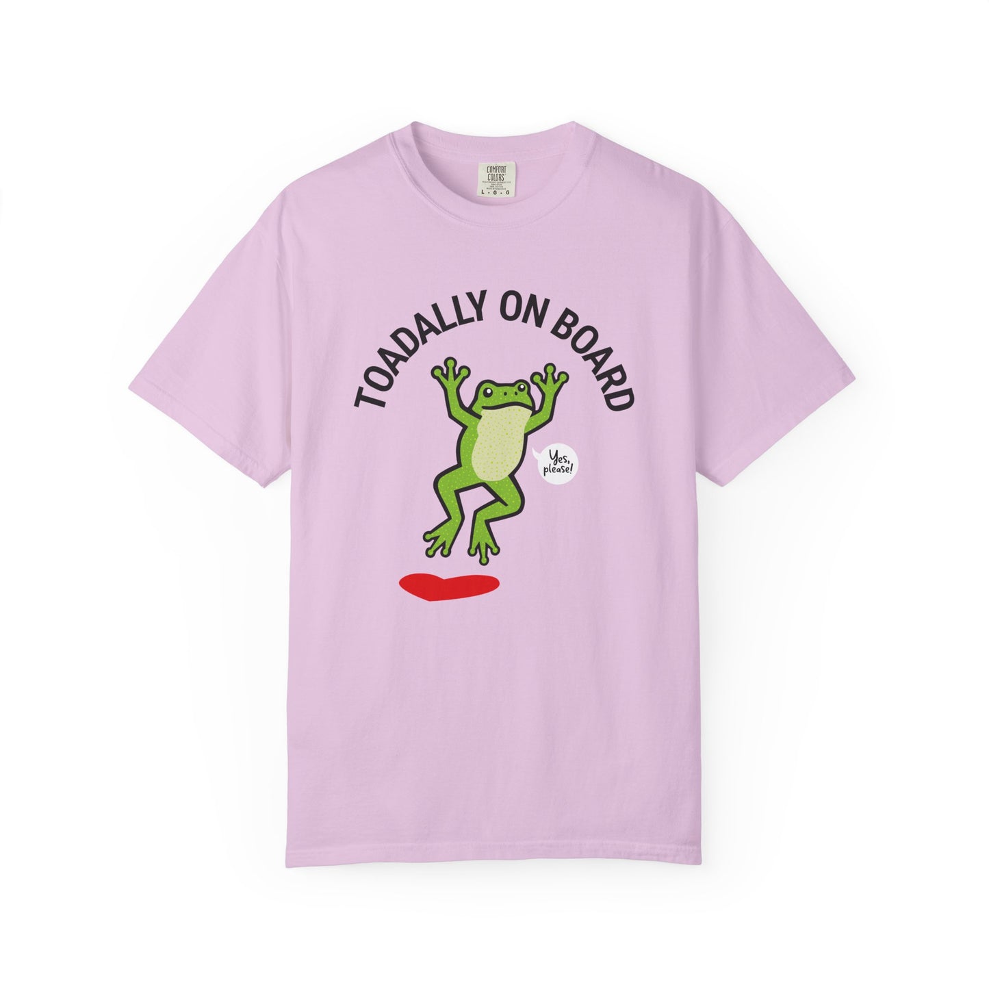 Toadally On Board T-Shirt — Cute Frog Volunteer Graphic Tee