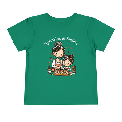 "Sprinkles & Smiles" Toddler Tee —  Mom & Me Baking Graphic Shirt