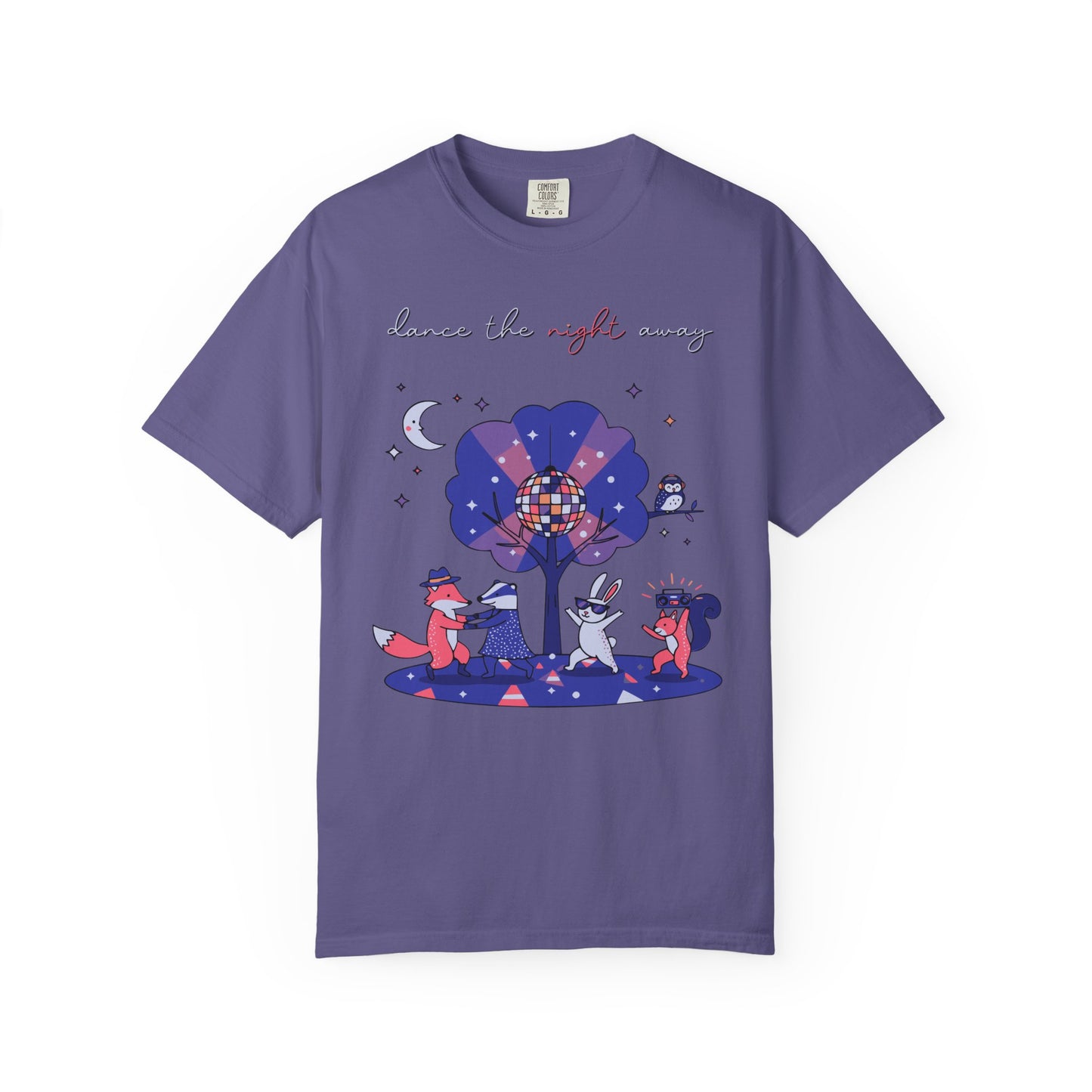 Dance the Night Away T-Shirt — Night Forest Animals Graphic Tee