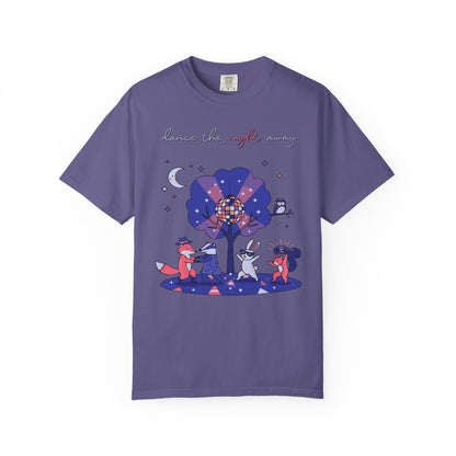 Dance the Night Away T-Shirt — Night Forest Animals Graphic Tee
