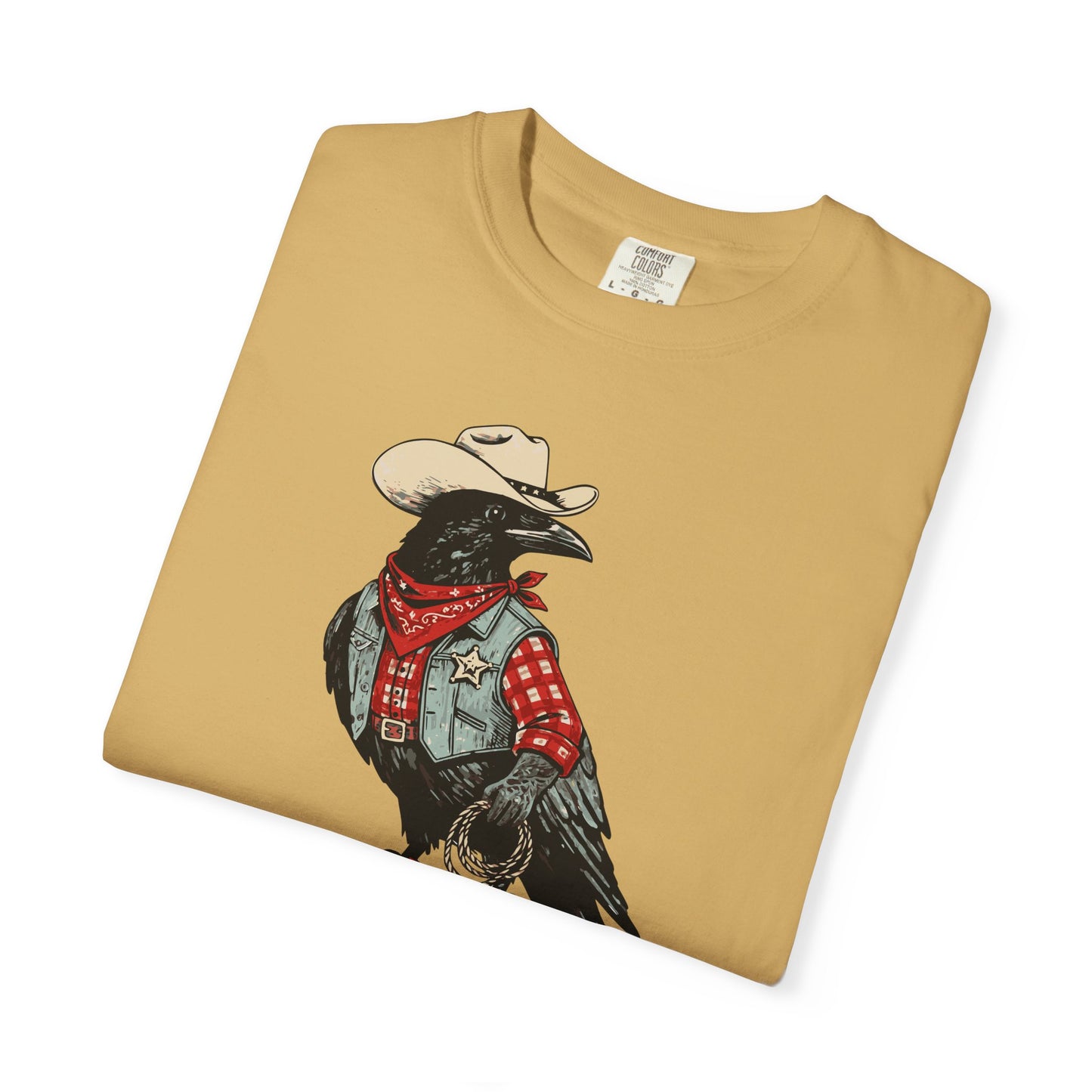 "Cawboy" Couples Tee — Western Crow Cowboy Graphic T-Shirt