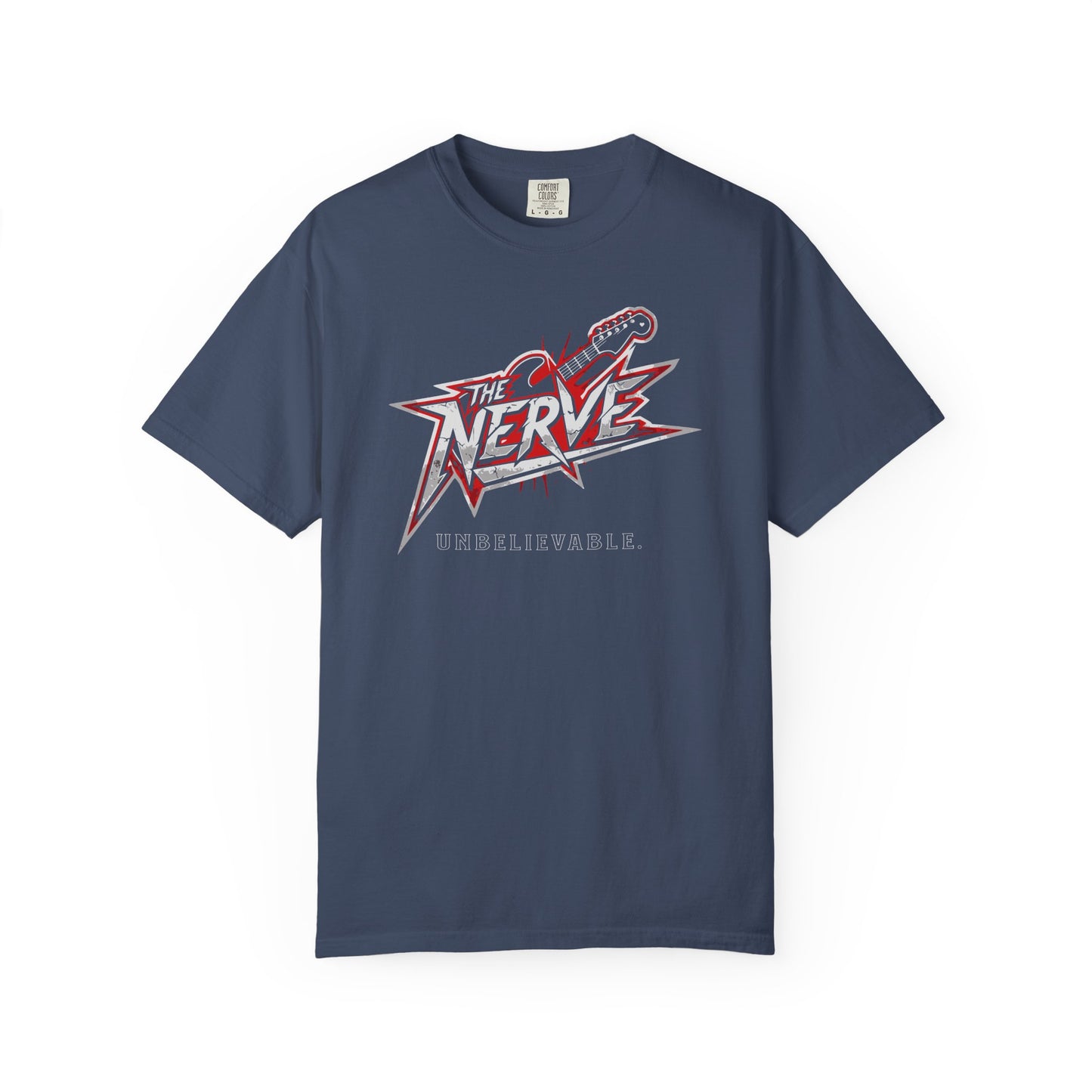 "The Nerve: Unbelievable" Graphic T-Shirt — Funny Classic Rock Logo Tee