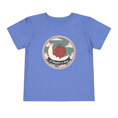 “A Napple a Day” Toddler Tee — Cute Apple Nap Graphic Kids Shirt