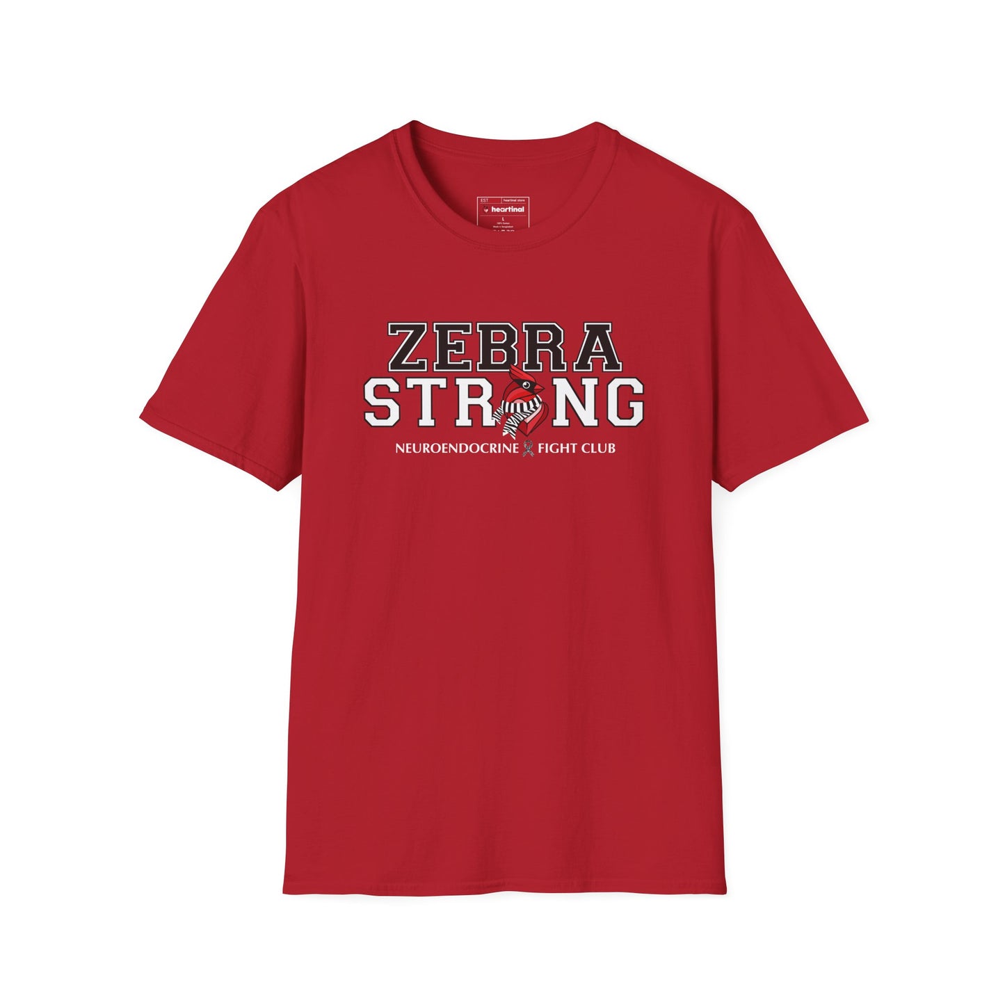 Zebra Strong T-Shirt — Neuroendocrine Cancer Fight Club Awareness Support Tee