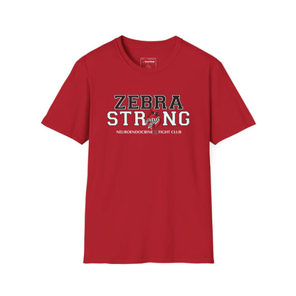 Zebra Strong T-Shirt — Neuroendocrine Cancer Fight Club Awareness Support Tee