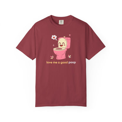 "Love Me a Good Poop" Couples Tee - Funny Toilet Bathroom Graphic T-Shirt —