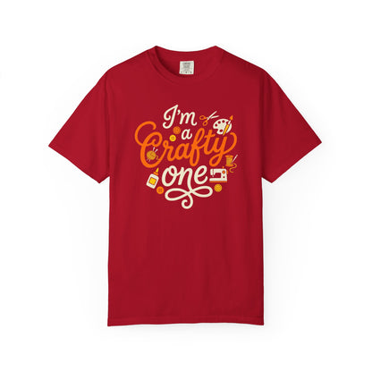 "I'm a Crafty One" T-Shirt —  Graphic Tee for Arts & Crafts Enthusiasts
