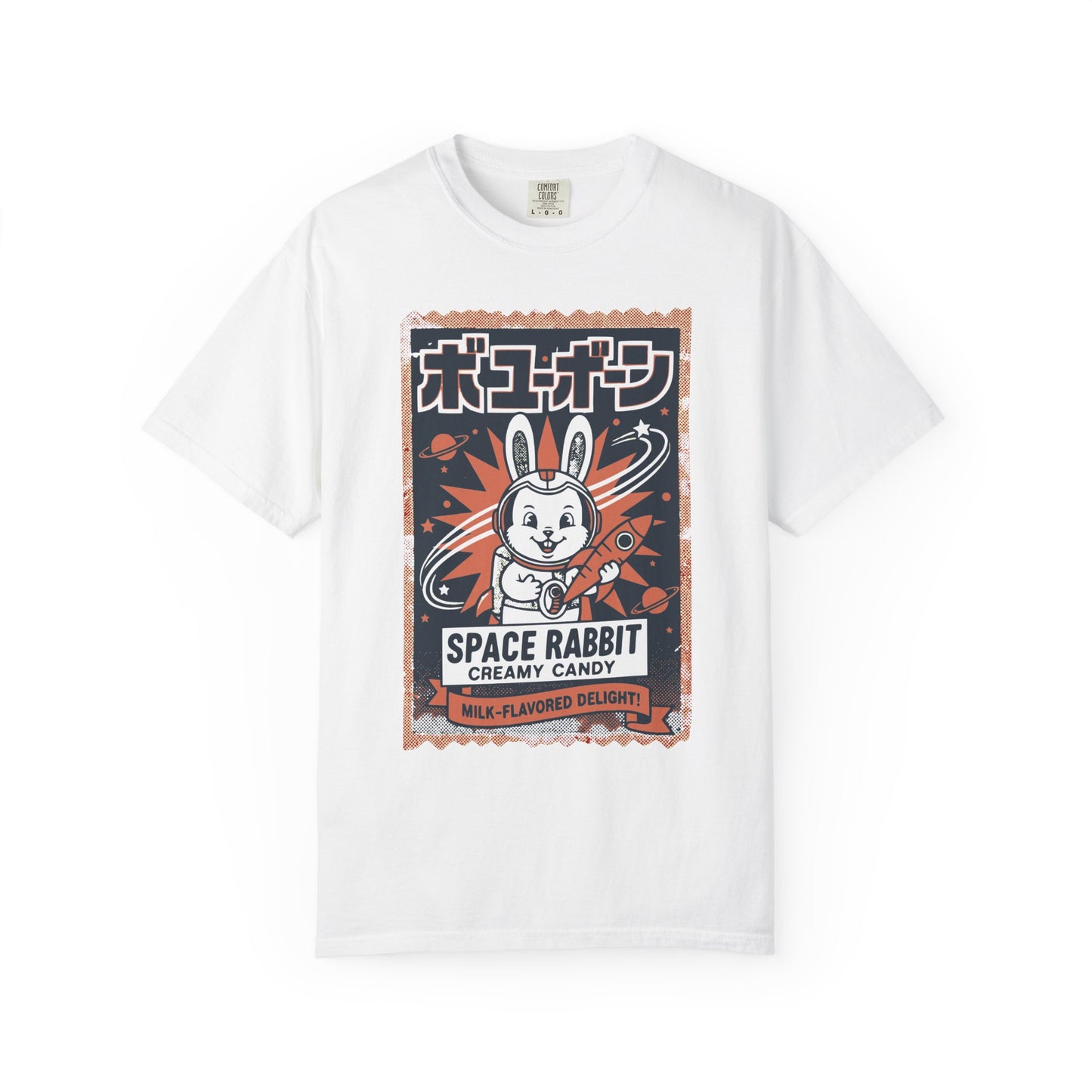 Space Rabbit T-Shirt — Retro Japanese Candy Graphic Tee