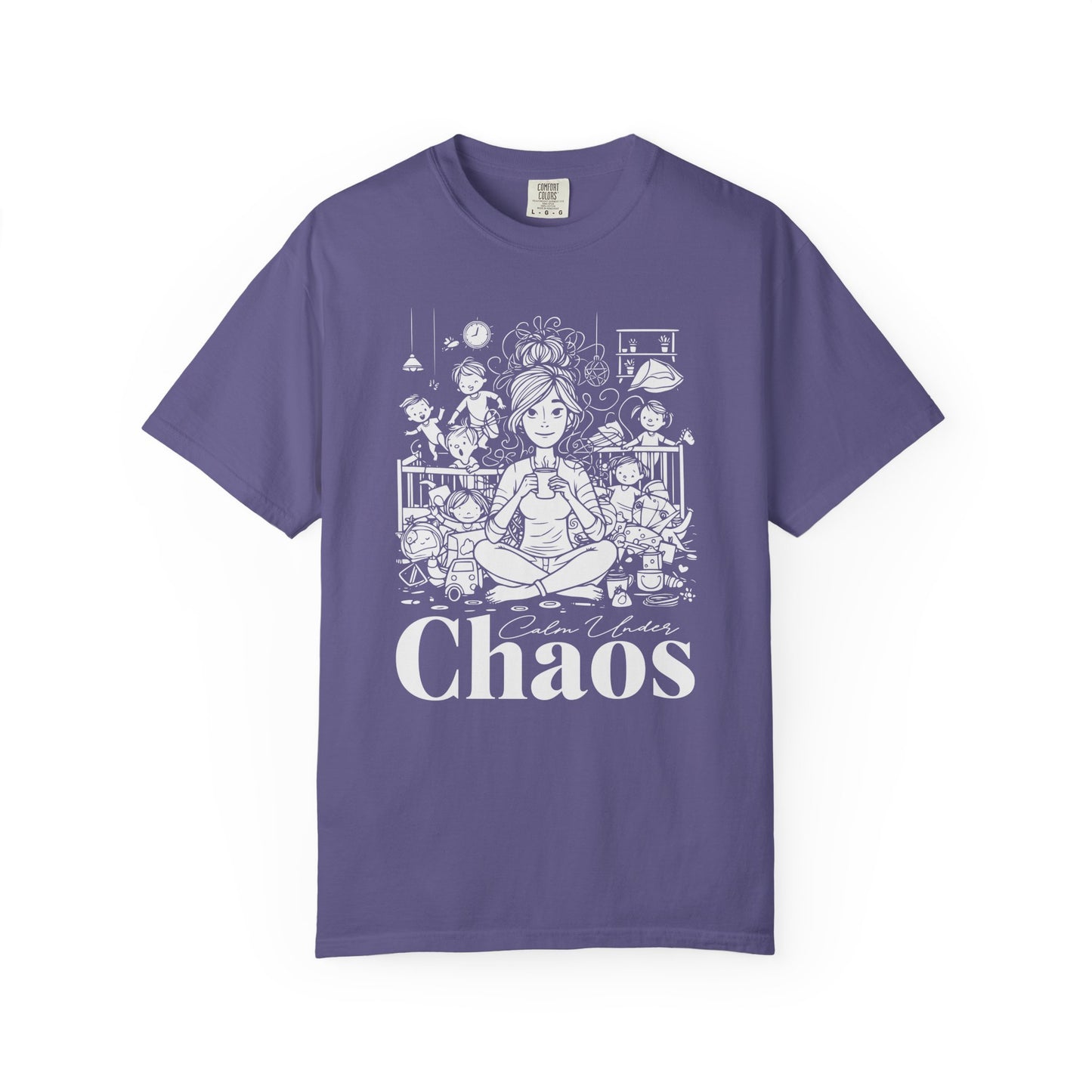"Calm Under Chaos" T-Shirt — Mom Life Chaos Graphic Tee