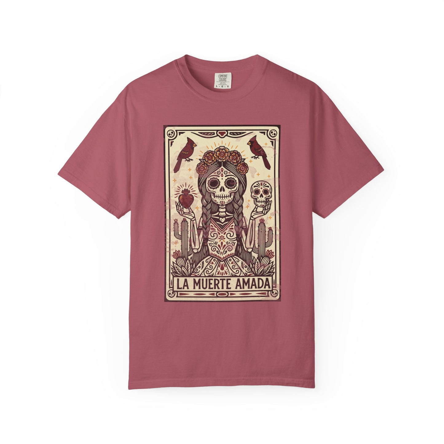 "La Muerte Amada" T-Shirt — Day of the Dead Skull Art Tee