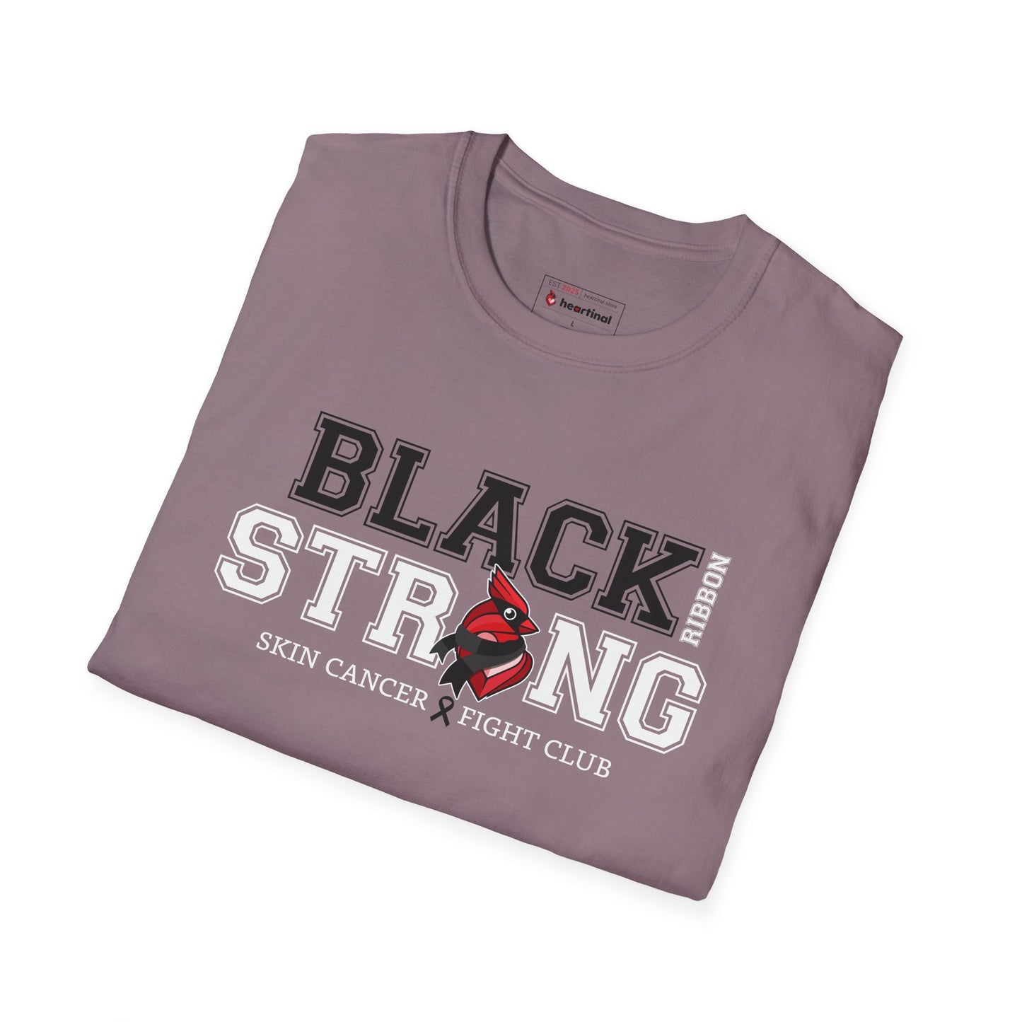 Black Ribbon Strong T-Shirt — Skin Cancer Fight Club Awareness Tee