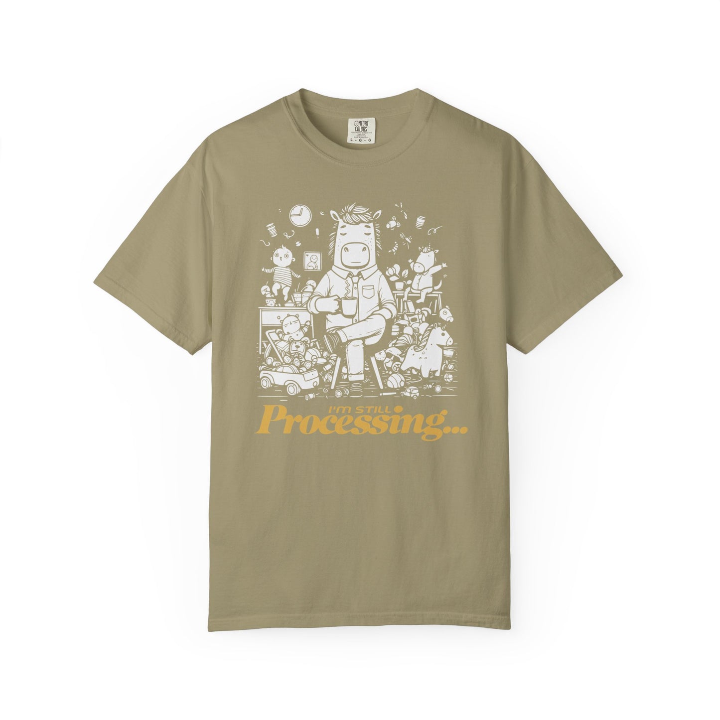 "I'm Still Processing..." T-Shirt - Funny Cartoon Techie Tee