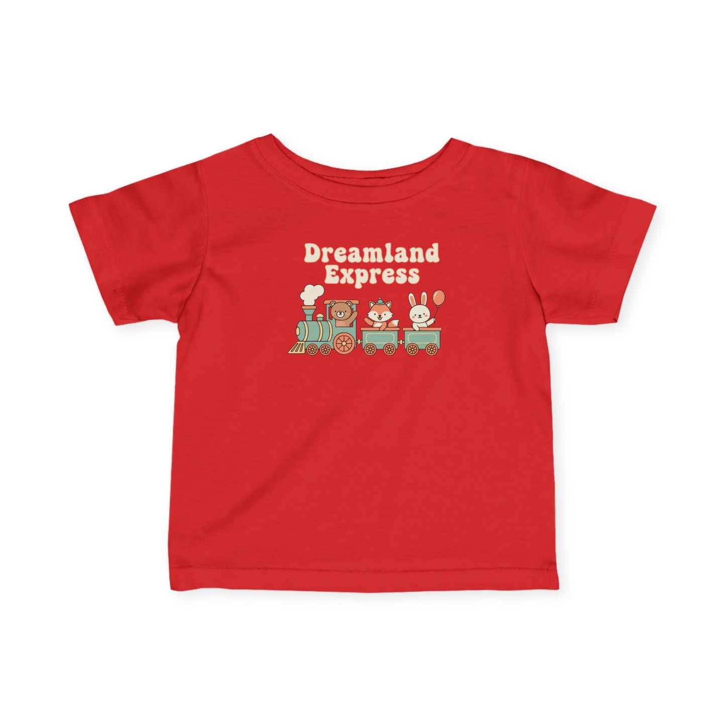 "Dreamland Express" Infant Tee — Cute Train Graphic Baby Shirt