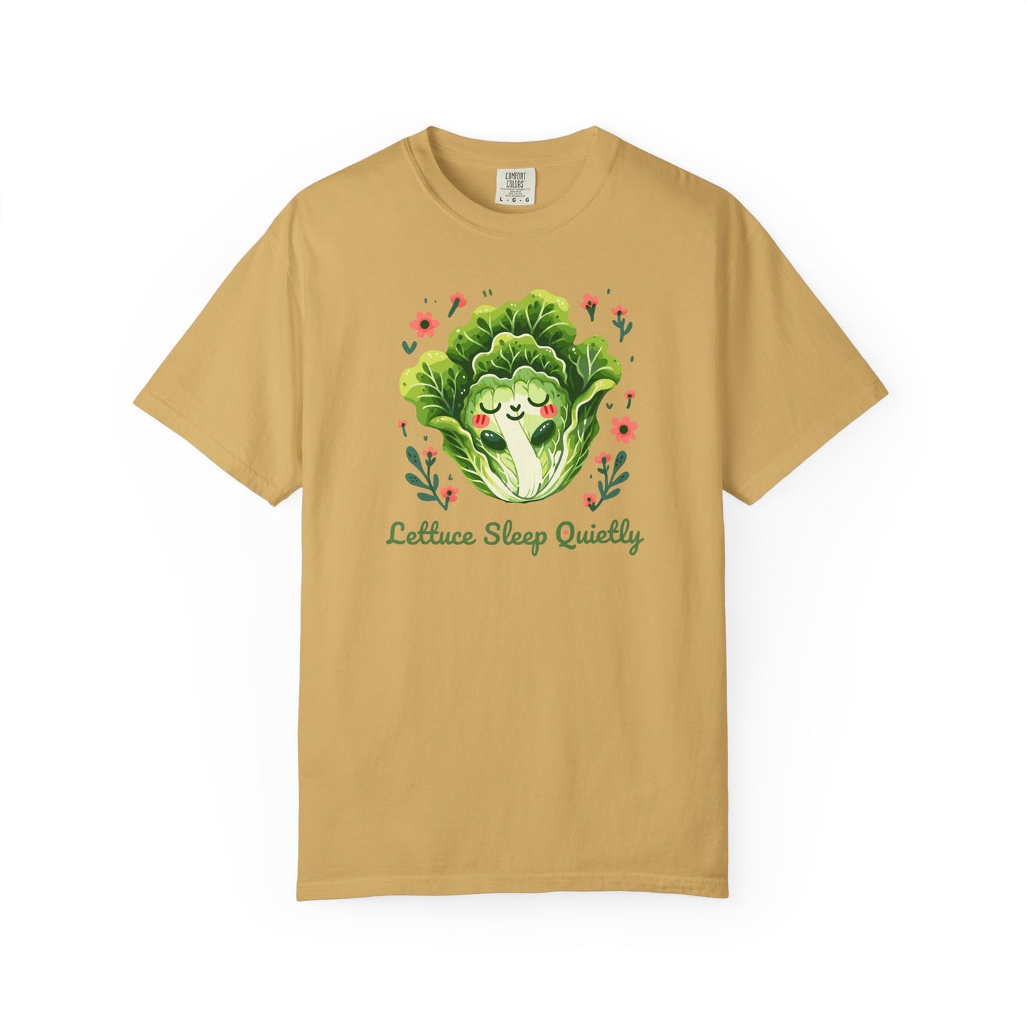 Lettuce Sleep Quietly T-Shirt — Cute Sleeping Lettuce Graphic Tee