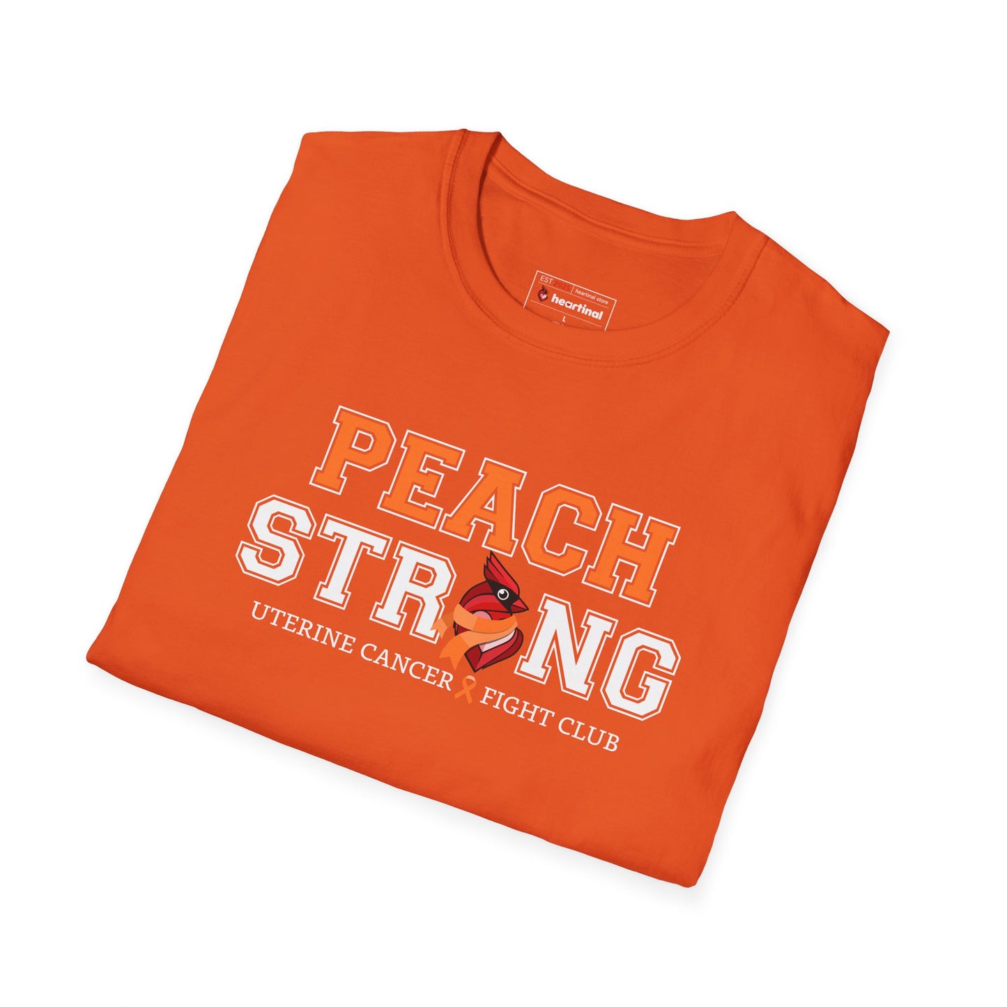 Peach Strong T-Shirt — Uterine Endometrial Cancer Fight Club Awareness Tee