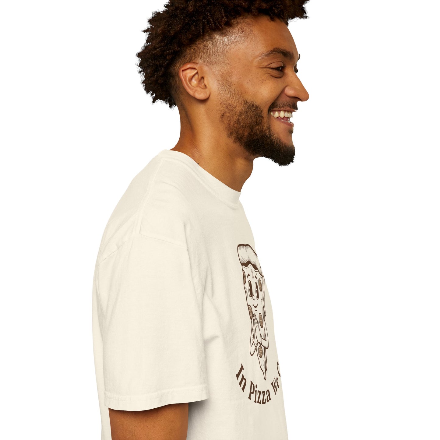 "In Pizza We Crust" T-Shirt — Cute Cartoon Pizza Slice Tee
