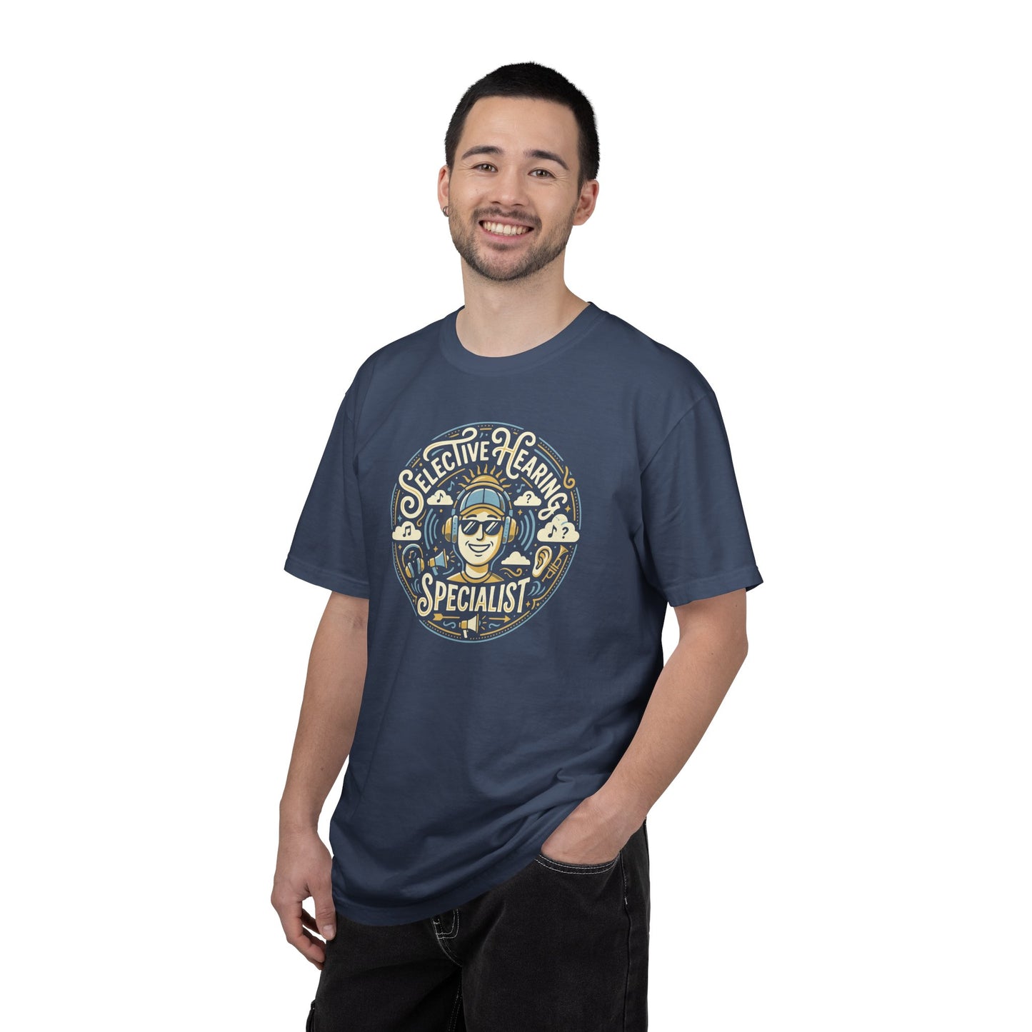 Selective Hearing Specialist T-Shirt — Funny Earbuds Graphic Tee