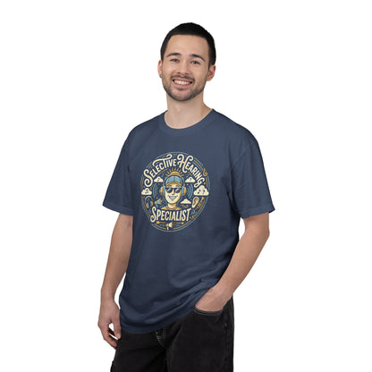 Selective Hearing Specialist T-Shirt — Funny Earbuds Graphic Tee