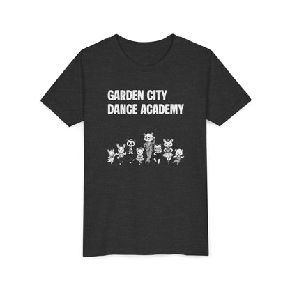 "Garden City Dance Academy" Youth Tee — Kids Dance Club Cartoon Dancers T-Shirt