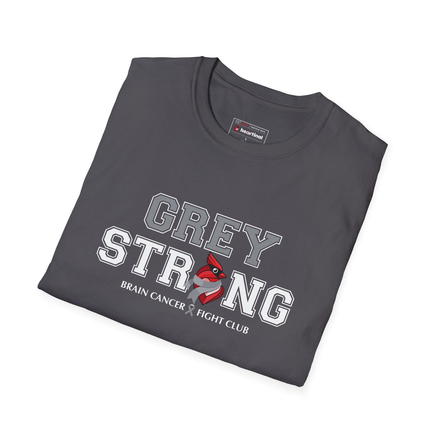 Grey Strong T-Shirt – Brain Cancer Fight Club Support Tee