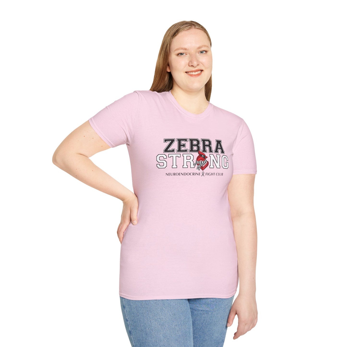 Zebra Strong T-Shirt — Neuroendocrine Cancer Fight Club Awareness Support Tee