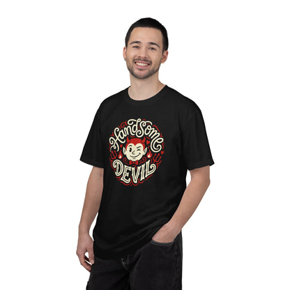 "Handsome Devil" Graphic T-Shirt — Cute Retro Devil Illustration Tee