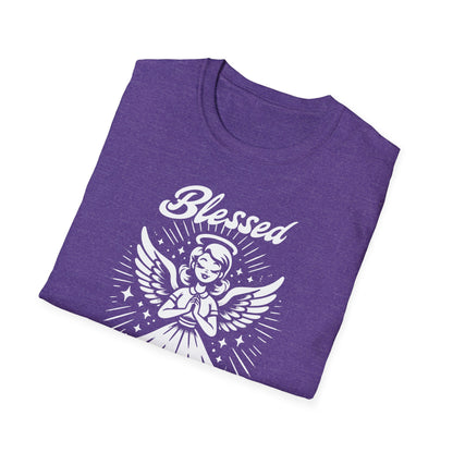 Blessed & Highly Stressed T-Shirt — Retro Angelic Graphic Tee