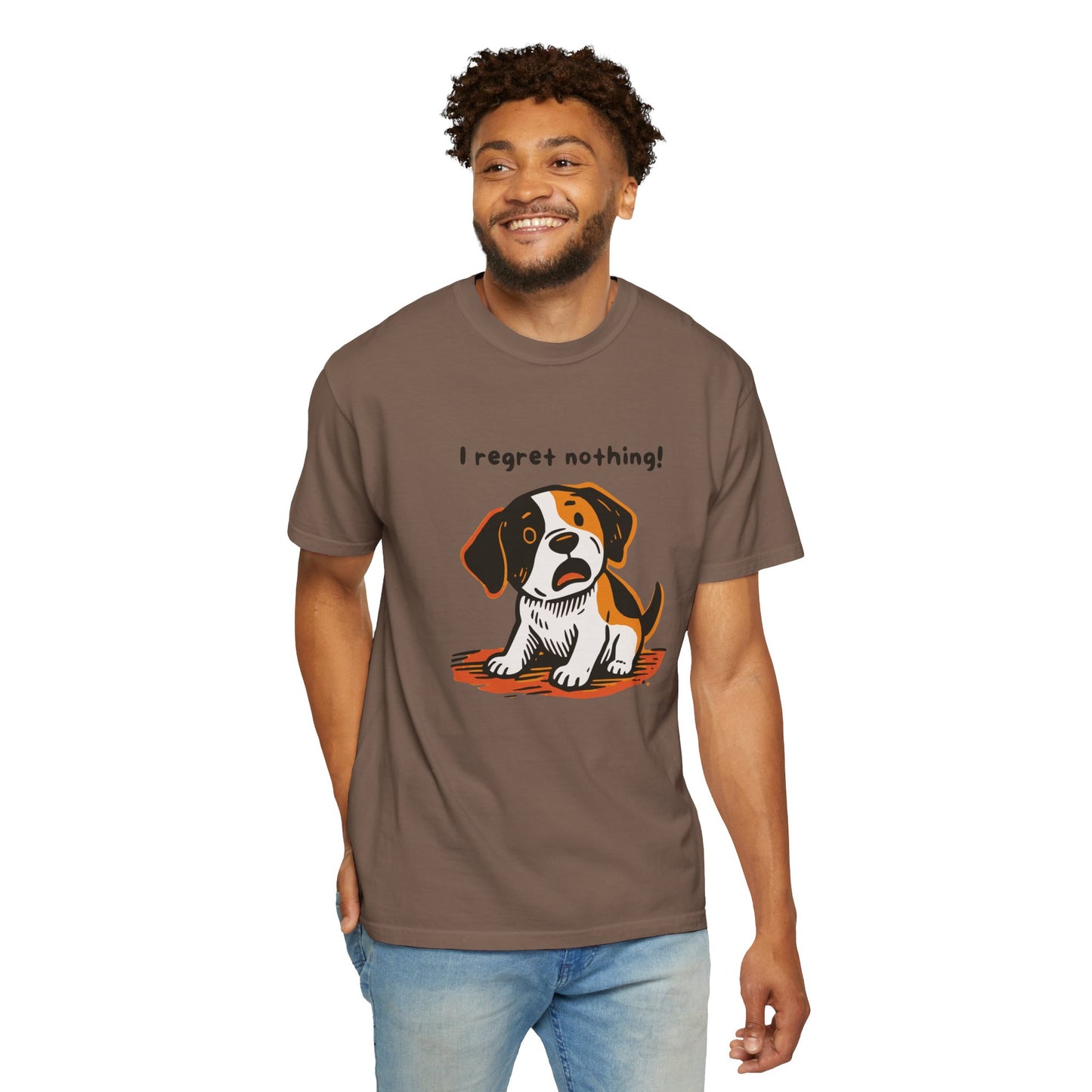 "I Regret Nothing" Unisex Tee - Funny Puppy T-Shirt
