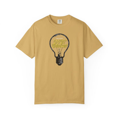 "Overthinker: Less Is Bore" Lightbulb T-Shirt - Smart Funny Tee