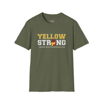 Yellow Strong T-Shirt — Sarcoma Bone Cancer Fight Club Awareness Tee