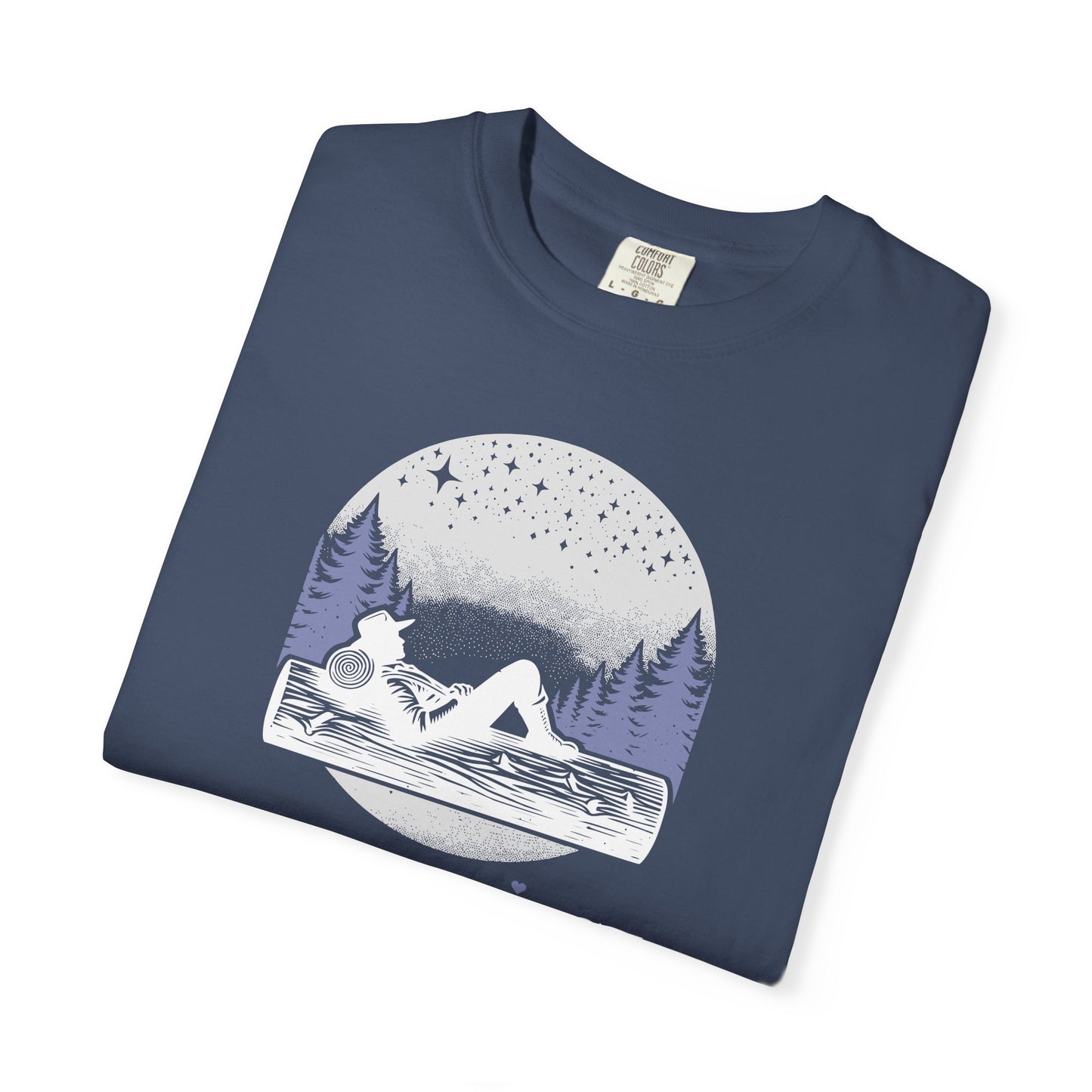 Slumberjack Campfire Graphic T-Shirt — Relaxing Night Sky Outdoor Tee