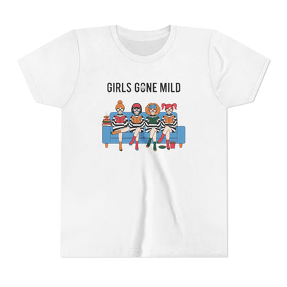 "Girls Gone Mild" Youth Tee – Cute Reading Club Graphic T-Shirt