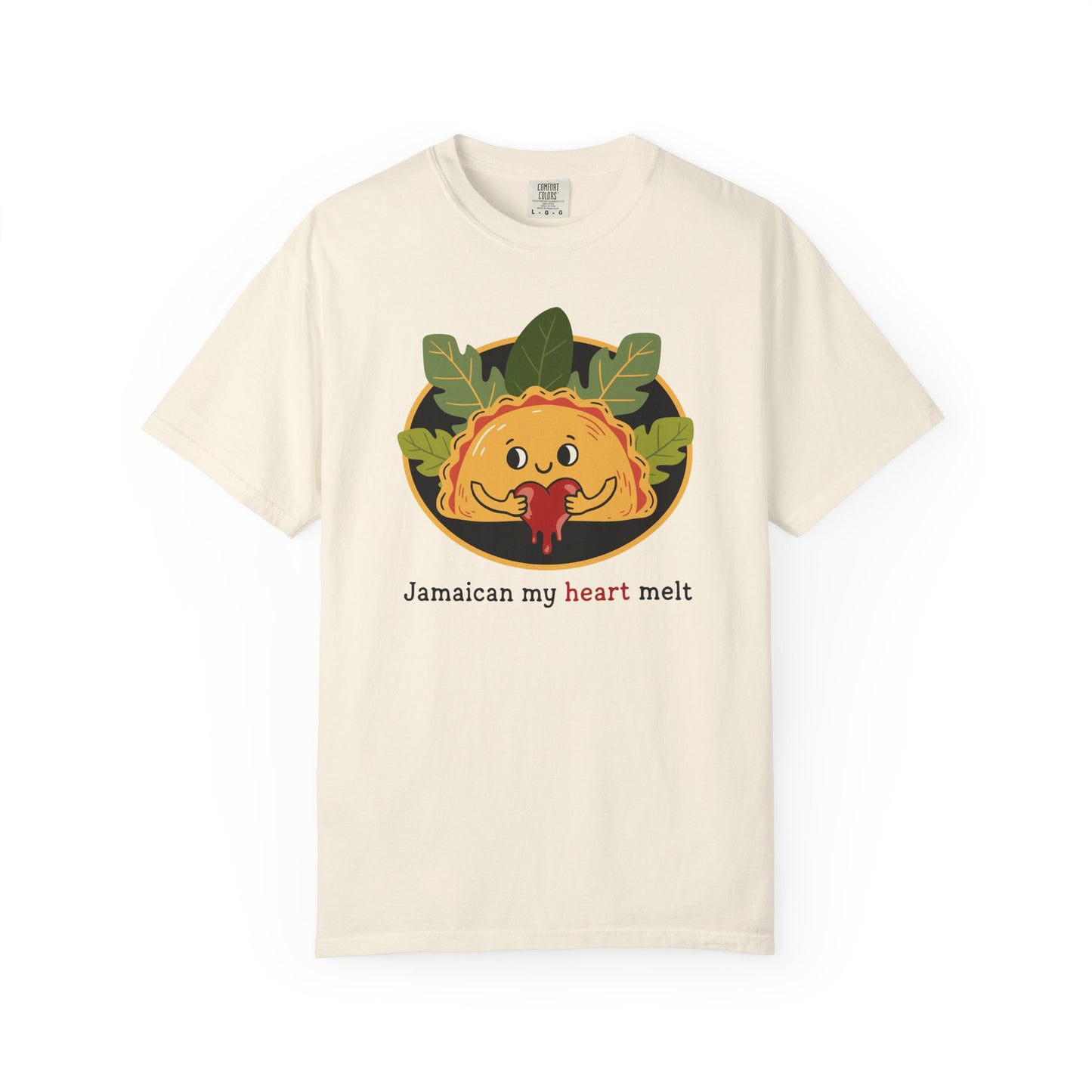 "Jamaican My Heart Melt" T-Shirt — Cute Patty Character Tee