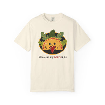 "Jamaican My Heart Melt" T-Shirt — Cute Patty Character Tee