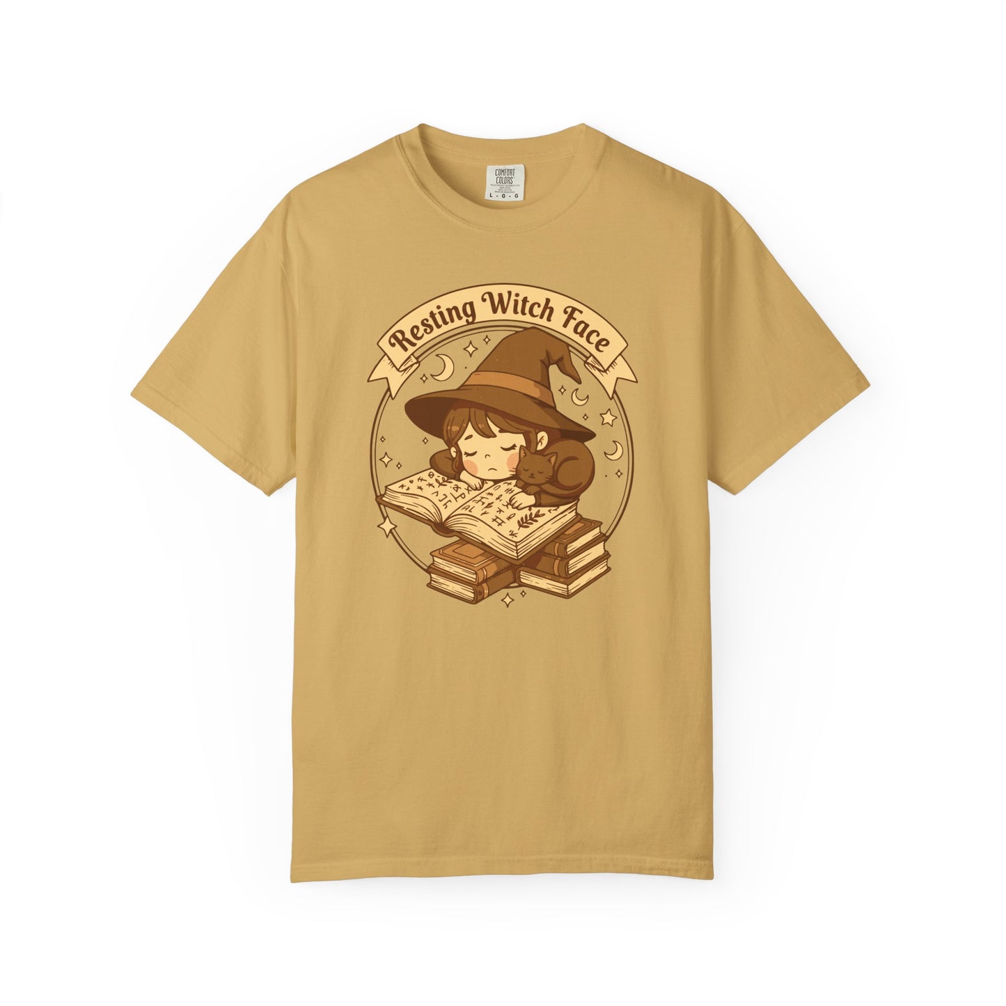 Resting Witch Face T-Shirt — Cute Witch Sleeping Graphic Tee