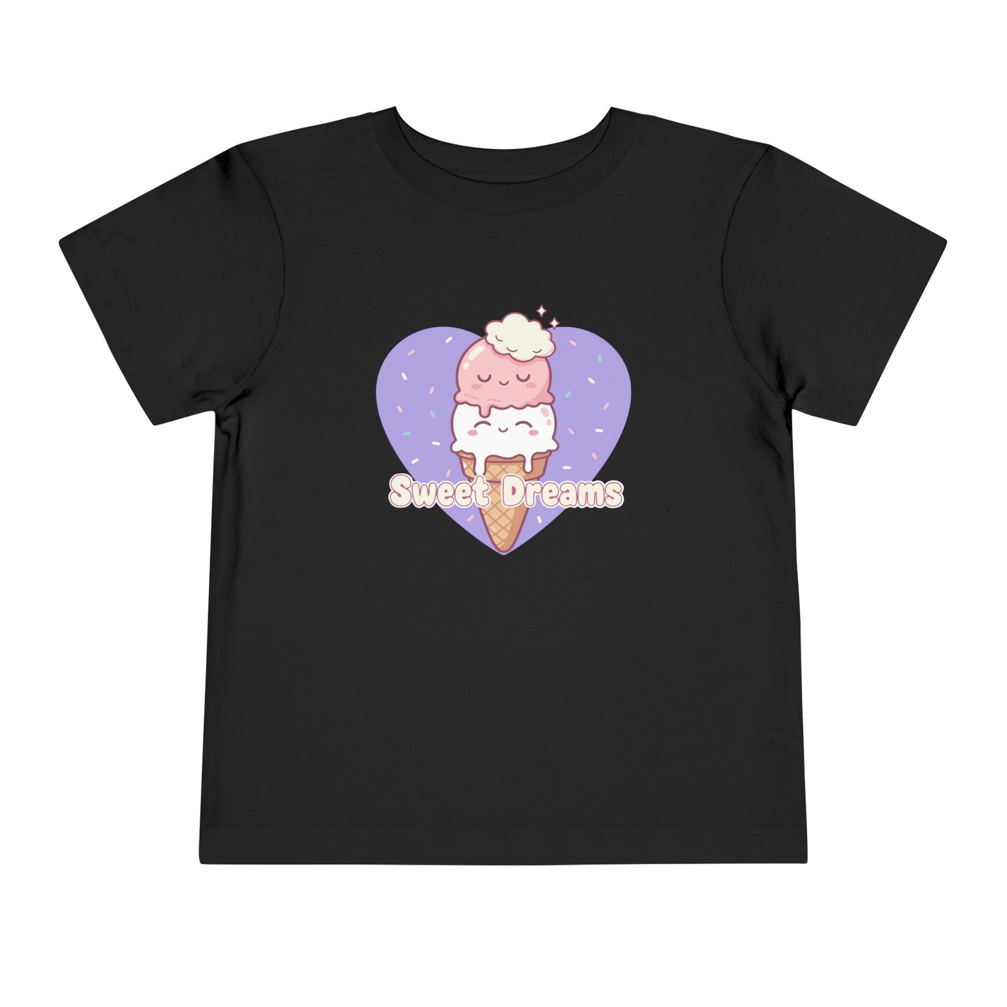"Sweet Dreams" Toddler Tee — Ice Cream Heart Graphic T-Shirt