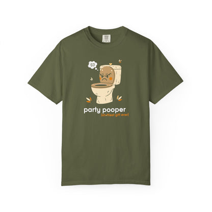 "Party Pooper" Couples Tee — Funny Gift Toilet Graphic T-Shirt