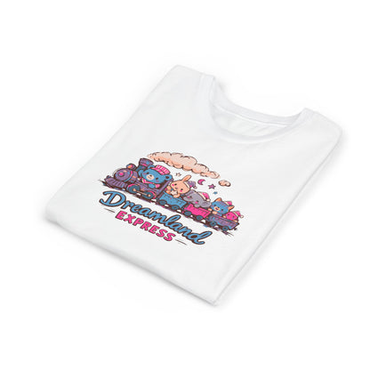 "Dreamland Express" Youth Tee — Cute Train & Animal Crew Kids Shirt