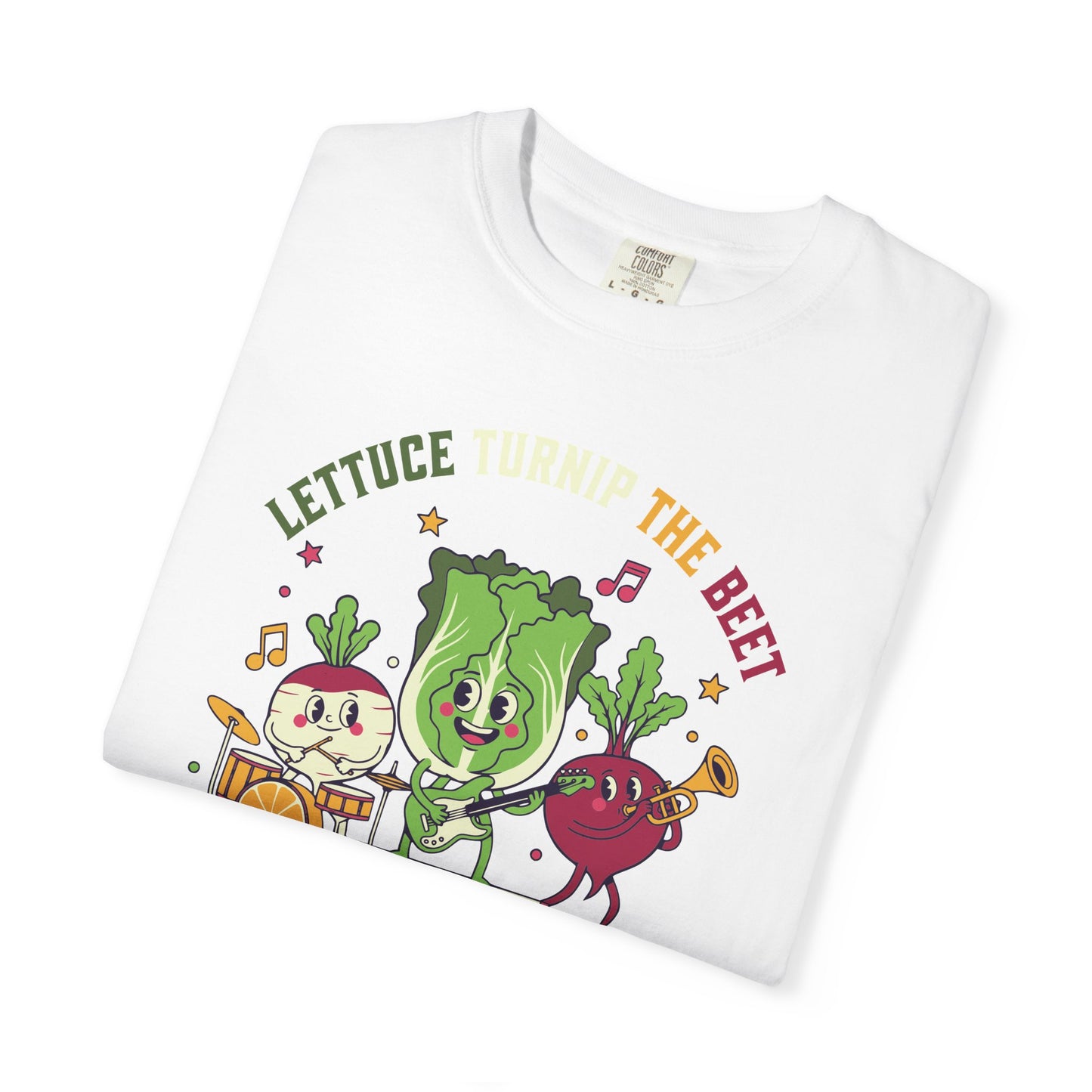 Lettuce Turnip The Beet T-Shirt — Cute Vegetable Band Graphic Tee
