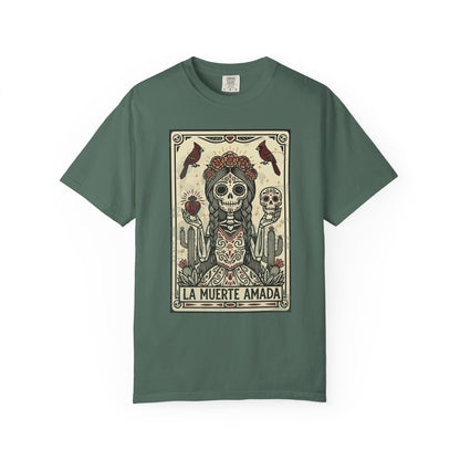 "La Muerte Amada" T-Shirt — Day of the Dead Skull Art Tee